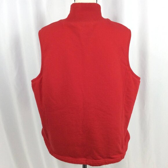Coldwater Creek Sherpa Lined Vest Womens Plus Size 2X Full Zip Jersey Knit - Picture 3 of 9